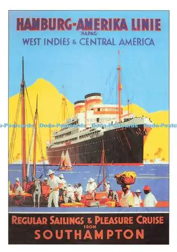 D271631 Hamburg Amerika Linie Westindien und Mittelamerika The Robert Opie Co