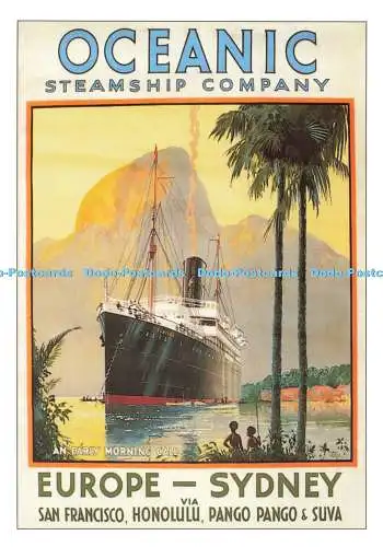 D271632 Oceanic Steamship Company Europe Sydney The Robert Opie Collection Cruis
