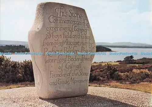 D273475 Brownsea Island Gedenkstein der First Scout Camp Judges Ltd C 321