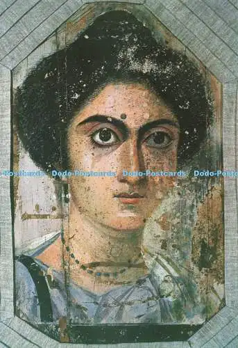 D271670 Firenze Museo Archeologico Porträt auf Holz für die Mumie eines jungen W