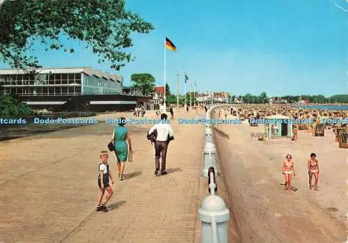 D268534 Ostseeheilbad Travemünde Strandpromenade mit Meerwasserschwimmbad Richar