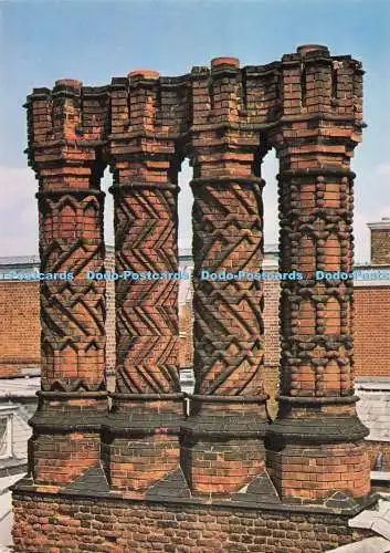 D271820 London Hampton Court Palace Tudor Style Schornsteine HMSO Willsons Drucker