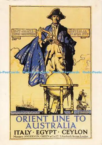 D271826 Orient Line to Australia Italy Egypt Ceylon National Maritime Museum Lar