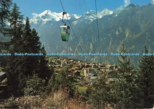 D268563 Grachen Wallis Sesselbahn Hannigalp Klopfenstein