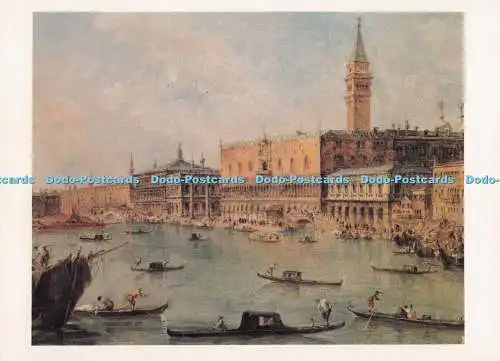 D273715 Venedig Der Dogenpalast und der Molo aus dem Becken von San Marco Nationa