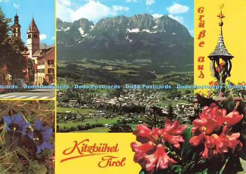 D268607 Grusse aus Kitzbühel Tirol Vorderstadt Monopol Schollhorn Multi View