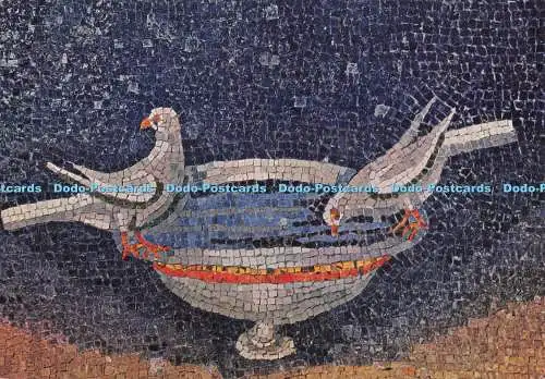 D273726 Ravenna Mausoleo di Galla Placidia Tauben 5. Jh. Dante