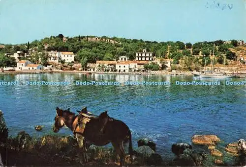 D268625 Korfu Kassiopi Blick in die Stadt Postkarte