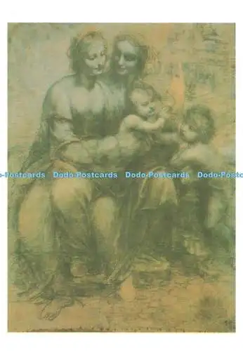D271908 The National Gallery Cartoon The Virgin and Child With SS Anne and John