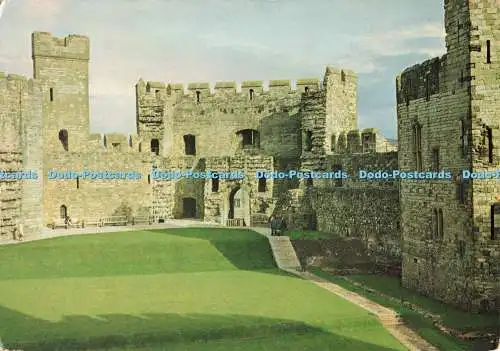 D268725 Caernarvon Castle View of Upper Ward With Watch Tower W S Cowell Crown