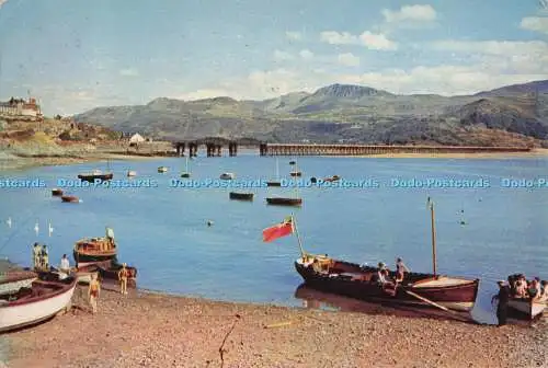 D273844 Wales Barmouth-Mündung zeigt Cader Idris in der Ferne J Arthur Dixo