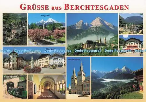 D273847 Grusse aus Berchstesgaden Kurgarten Marktplatz Schlosshof Cosy Ammon Mul