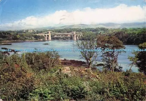 D273852 Menai Brücke Thomas Telford errichtete die Brücke 1826 J Arthur Dixon Lt