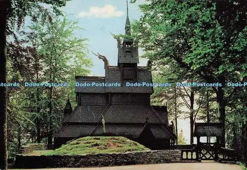 D273862 Norwegen Paradis Fantoft Stavkirke anno ca 1150 Grako Giovanni Trimboli