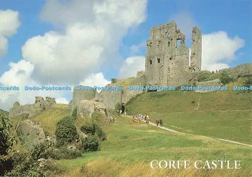 D268761 Corfe Castle Castle From the Lower Ward J Salmon