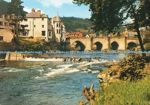 D268830 Llangollen River Dee and Bridge J Salmon