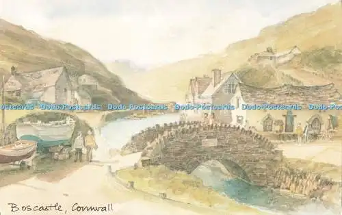 D268835 Cornwall Boscastle Town and Country Prints David Skipp