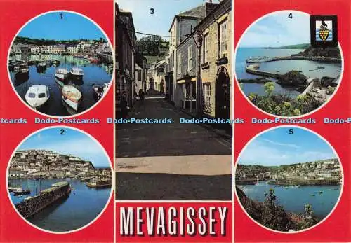 D273940 Mevagissey Inner Harbour Lighthouse Point Fore Street Der Hafen von t