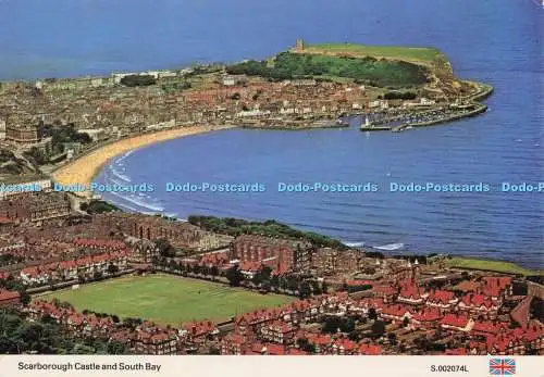 D273971 Scarborough Castle and South Bay E T W Dennis and Sons Ltd Photocolour