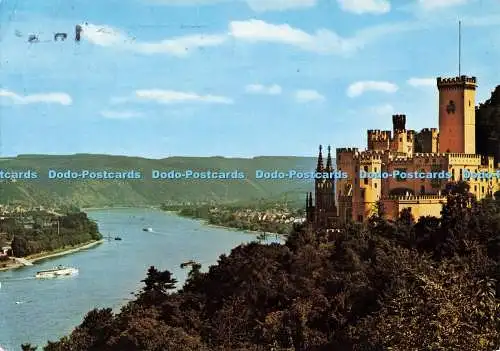 D268882 Burg Stolzenfels am Rhein mit Blick ins Rheintal F G Zeitz