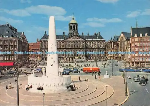 D274019 Amsterdam Damm mit Königspalast und Nationaldenkmal Rembrandt Nr 6