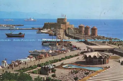 D274071 Rhodos Blick auf den Hafen Kozas 1983