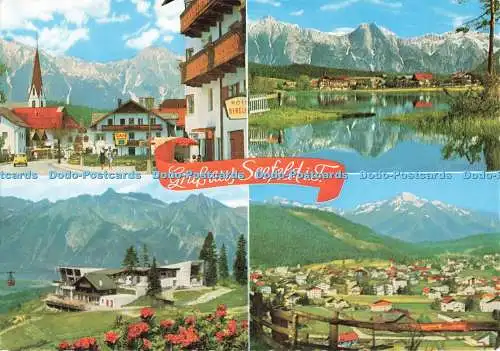 D269120 Gruss aus Seefeld i F Seefeld Gegen Hocheder Alpenverlag Mehrfachansicht