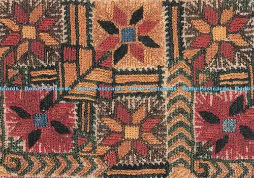 D274297 British Museum Palästinensische Stickerei Detail aus einem Kopfschleier Bethlehem