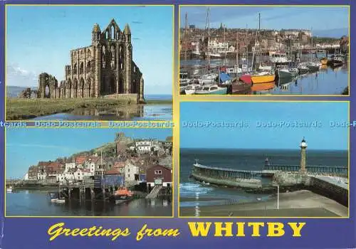 D269308 Grüße aus Whitby dem Hafen E T W Dennis 1997 Mehrfachansicht