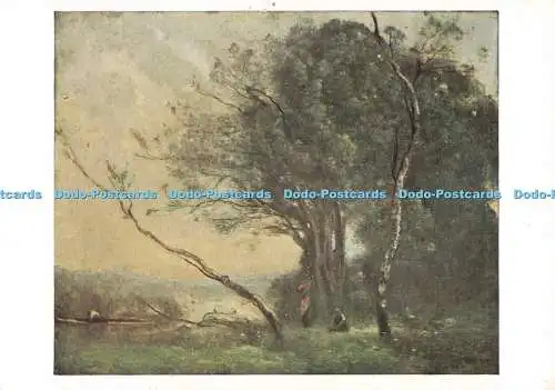 D269444 National Gallery The Leaning Trunk Corot Jean Baptiste Camille Tillotson