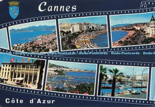 D274589 Cannes Cote d Azur Le Port Canto Le Port et la Croisette Le Palais des F