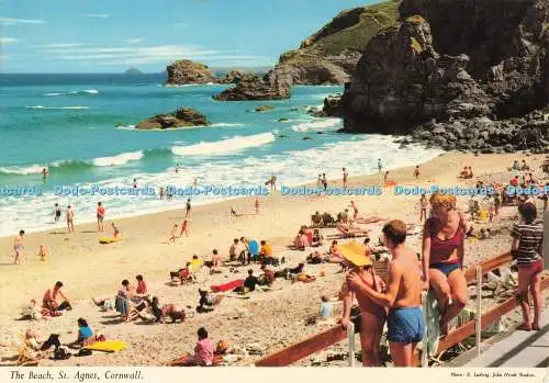 D269477 Cornwall The Beach St Agnes John Hinde E Ludwig