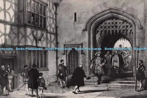 D274593 Sir Thomas Boleyn begrüßt Heinrich VIII. in Hever Castle Nr. Edenbridge Kent
