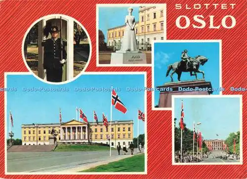 D269490 Slottet Oslo The Royal Palace Aune 1972 Multi View