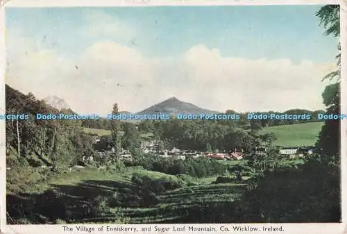 D274702 Ireland Co Wicklow The Village of Enniskerry and Sugar Loaf Mountain P C