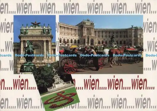 D274725 Wien Reiterstatue Hofburg Mozart Denkmal Horowitz und Weege 1989