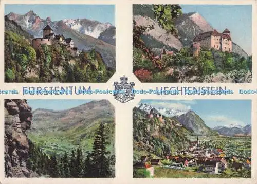 D274795 Furstentum Liechtenstein Schloss Vaduz mit Falknis Residenz des Landesfu