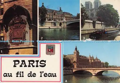 D274796 Paris au fil de l Eau l Horloge Le Louvre Notre Dame Le Pont au Change F