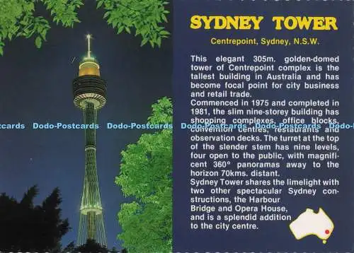 D274837 Sydney N S W Centrepoint Sydney Tower Nucolourvue Productions Ltd John R