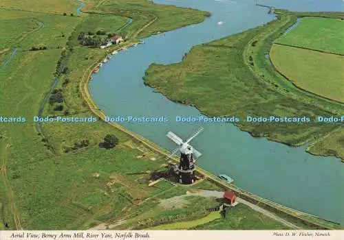 D274923 Norfolk Broads River Yare Berney Arms Mill Luftaufnahme Don Supplies D W