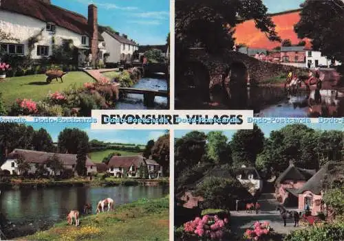 D275004 Devonshire Villages John Hinde Ltd Multi View 1985
