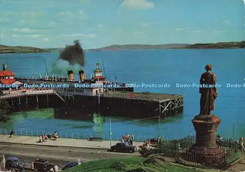 D275100 Dunoon Mary of Argyll Statue Valentine and Sons Ltd Scots Pictorial Seri