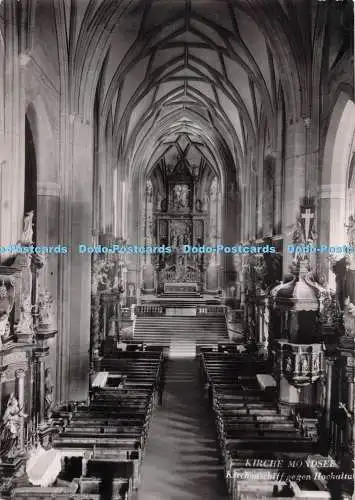 D275387 Kirche Mondsee Kirchenschiff gegen Hochaltar Altenweisel