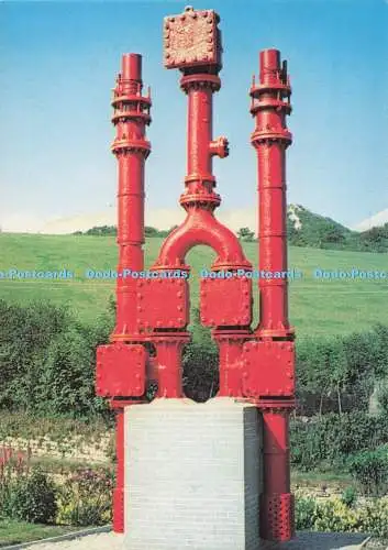 D275418 St Austell Carthew Wheal Martyn Museum A Cast Iron Double Plunger Pump f