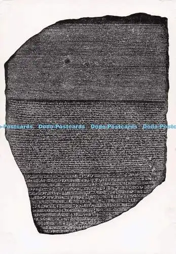 D275719 Der Rosetta-Stein in ägyptischem Hieroglyphen- und demotischem Charakter