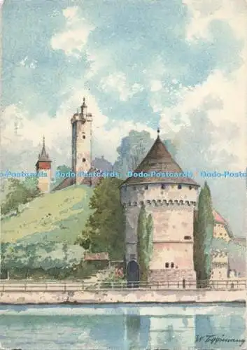 D275922 Alt Luzern An der Musegg Festung Max Kunzli Nr 9060