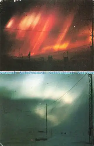 D275984 Die Aurora von Halley aus gesehen vor dem Hintergrund von Stars Headley Brothe