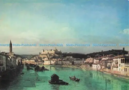 D276035 Powys Powis Schloss Blick auf Verona von Bernardo Bellotto National Trust Ph