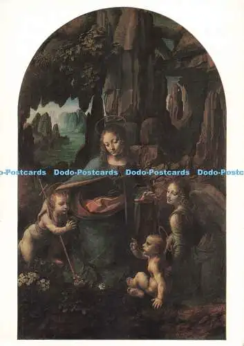 D276337 National Gallery The Virgin of the Rocks Karte Nr 1098 Leonardo da Vinci