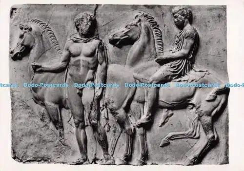 D276347 Reiter bereiten sich auf die panathenische Prozession Westfries des Par vor